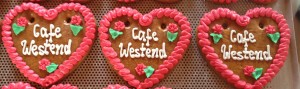 Lebkuchenherzen München Schifferl - Lebkuchenherzen für das Cafe Westend