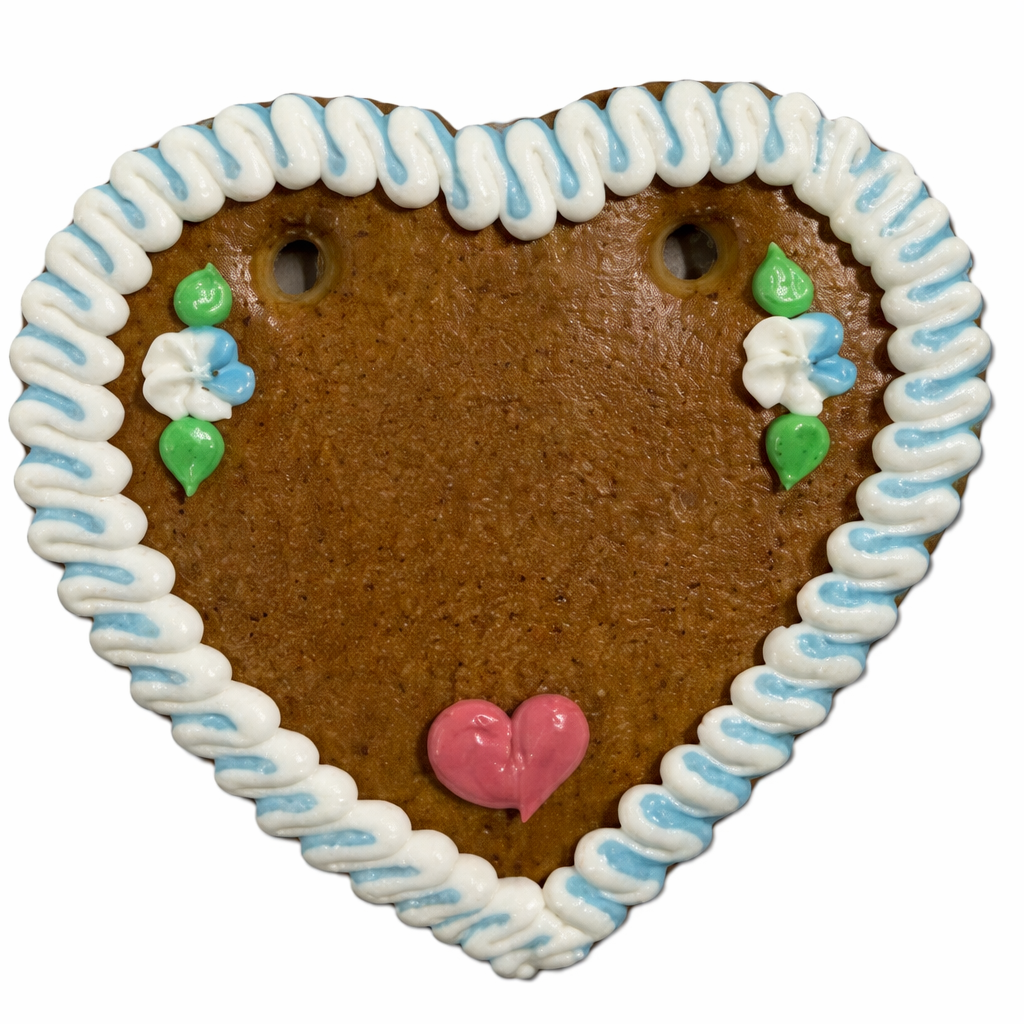 Lebkuchenherz Rohling mit Rand 